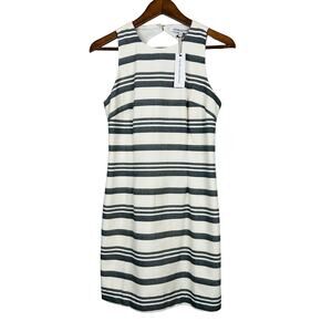 NEW! Cupcakes & Cashmere Striped Sheath Dress Career Sleeveless - 2